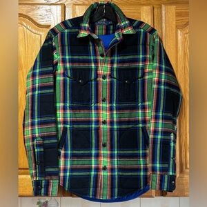 Polo Ralph Lauren Plaid Puffer Lined Flannel Shirt Men’s Small EUC